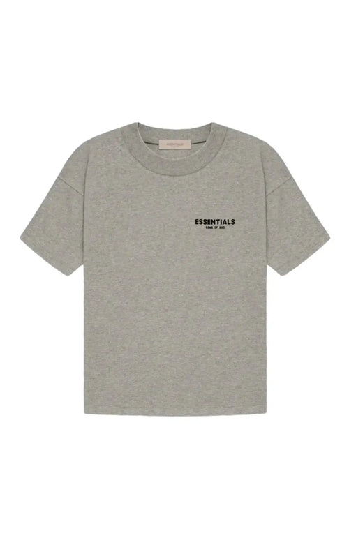 Fear of God Essentials Dark Oatmeal Summer Set — t-shirt oversize vue face