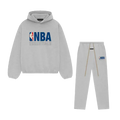 Fear of God Essentials NBA Light Heather Full Set — ensemble gris chiné collaboration NBA