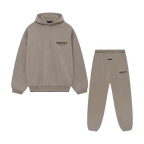 Fear of God Essentials FW24 Heather Grey Full Set — ensemble gris chiné FW24