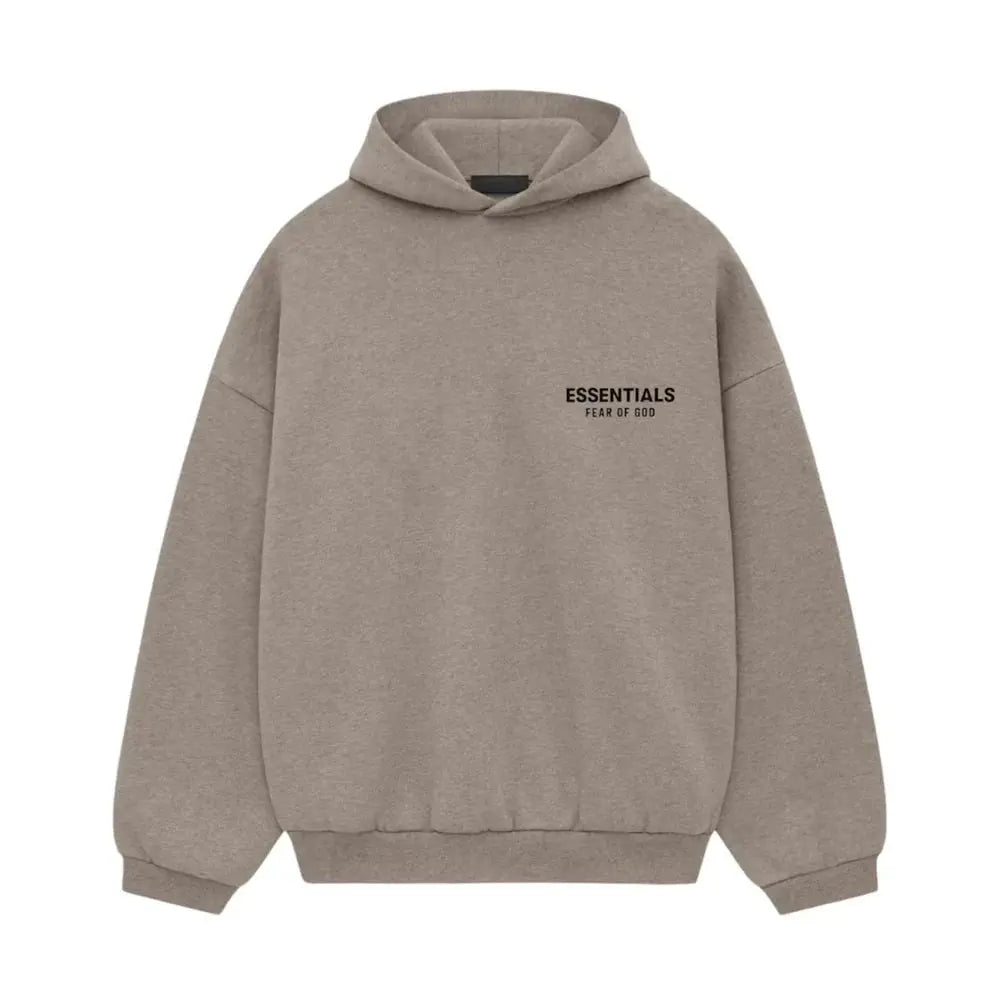 Fear of God Essentials FW24 Heather Grey — hoodie gris premium
