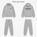 Fear of God Essentials FW24 Light Heather — détail broderie Essentials