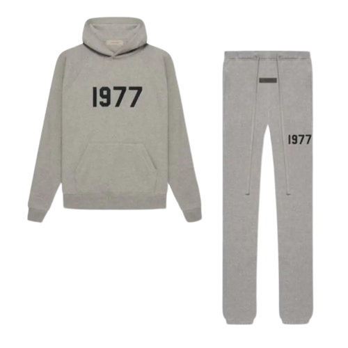 Fear of God Essentials 1977 Dark Oatmeal Full Set — ensemble complet beige foncé