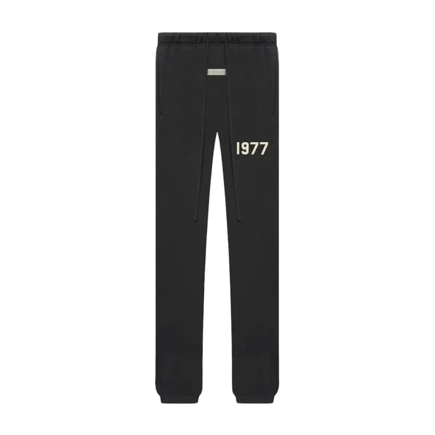Fear of God Essentials 1977 Iron Black — hoodie oversize porté