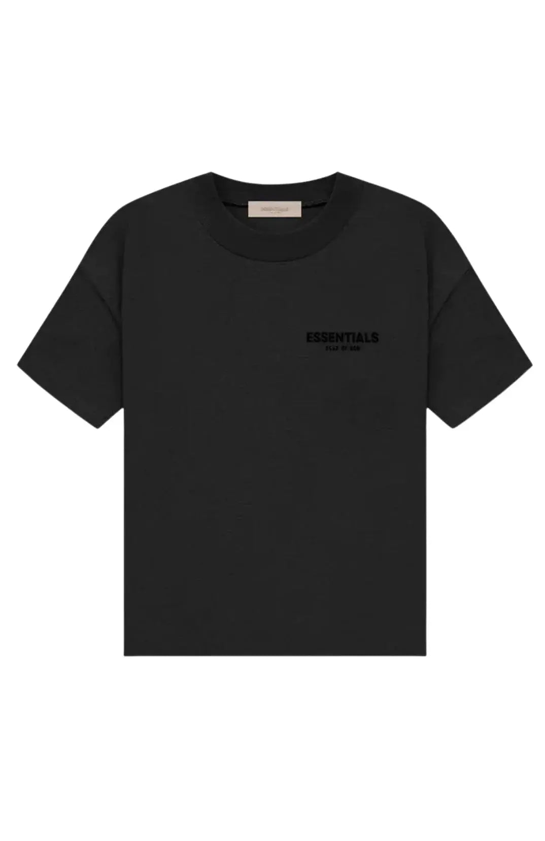 Fear of God Essentials Black Limo Summer Set — t-shirt noir oversize vue face