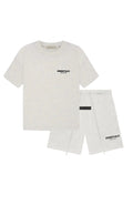 Fear of God Essentials Light Oatmeal Summer Set — ensemble t-shirt short beige clair