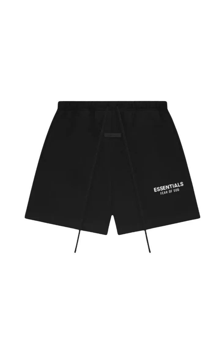 Fear of God Essentials SS25 Jet Black Summer Set — short noir SS25 streetwear