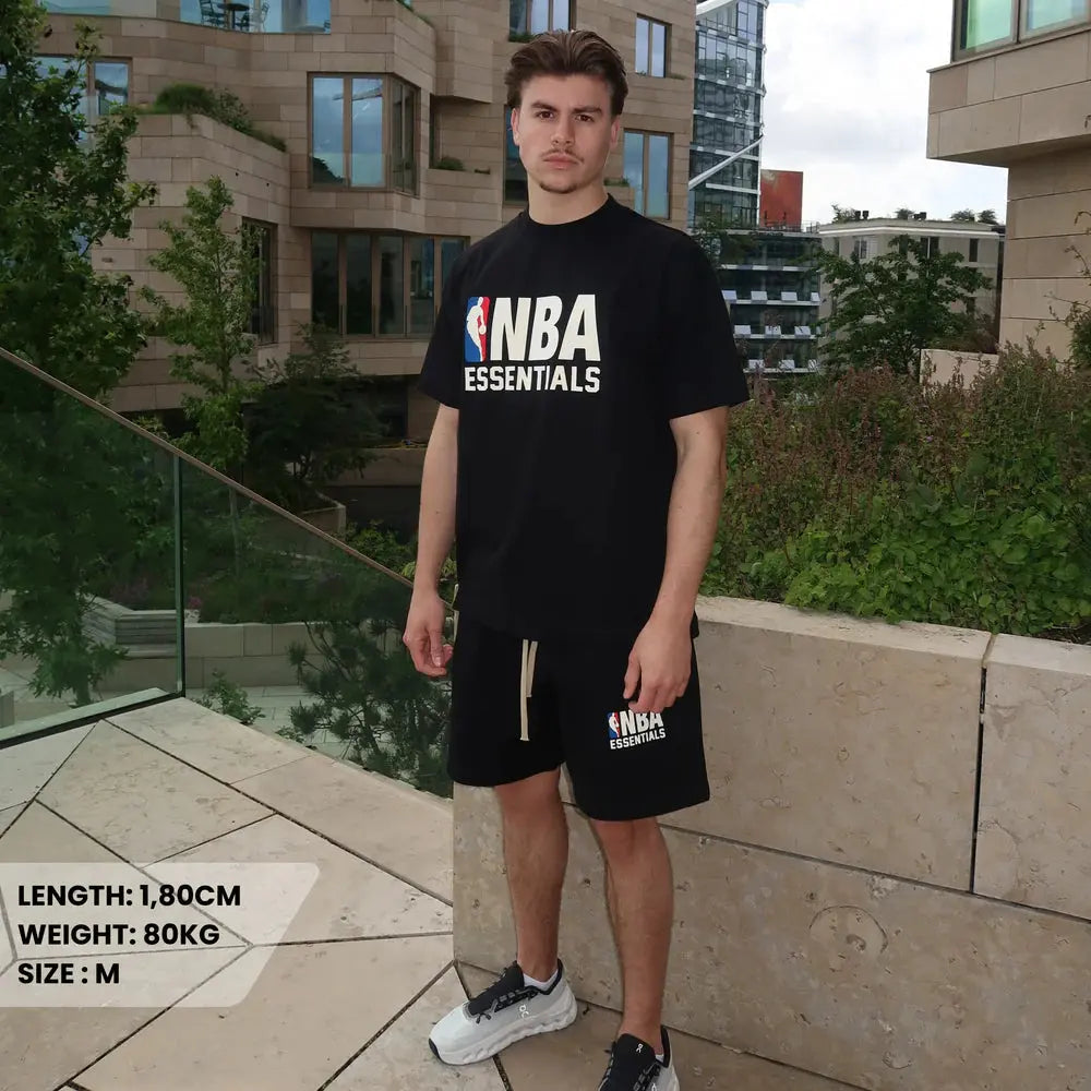 Fear of God Essentials NBA Black White Essentials District
